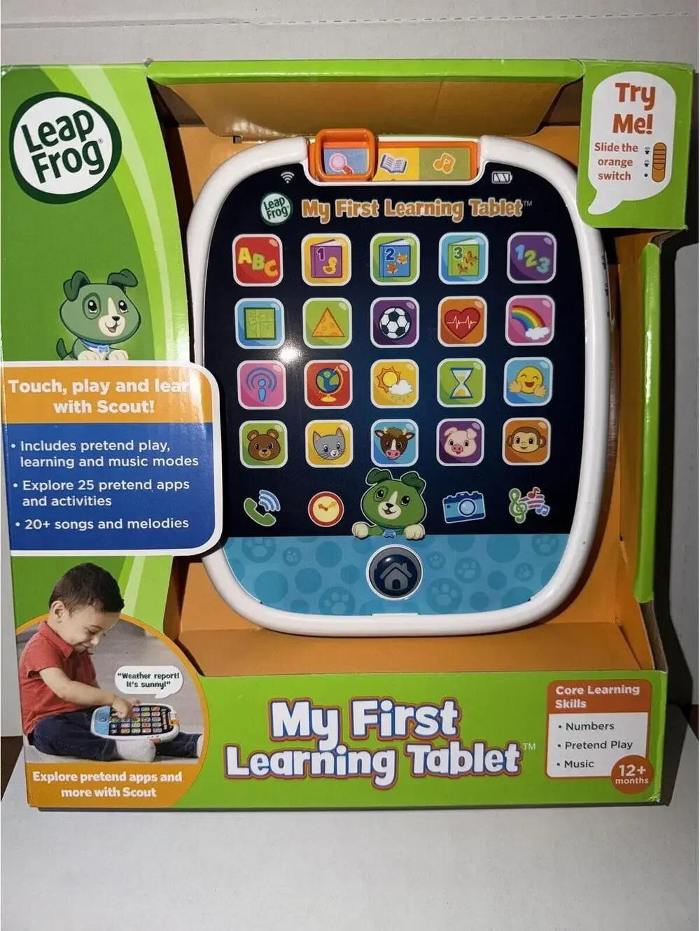 LeapFrog My First Learning Tablet Scout Light Up Touch Screen 12+ Months Pretend